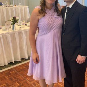 Azazie Amani bridesmaid dress in lilac